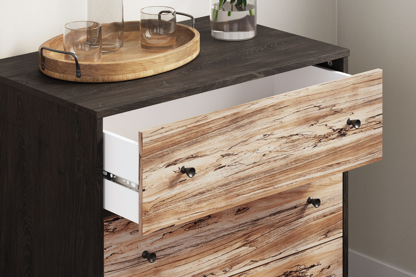 Lannover - Brown / Beige - Three Drawer Chest