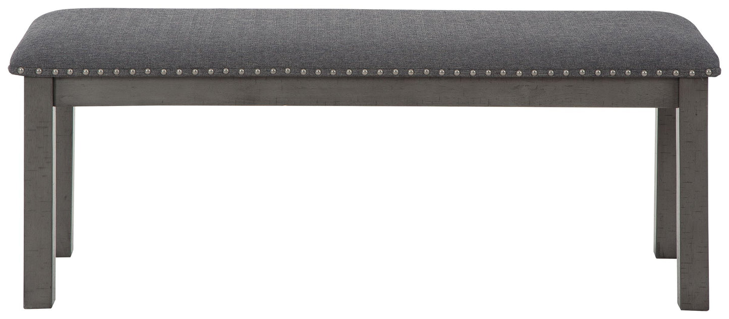 Myshanna - Gray - Upholstered Bench