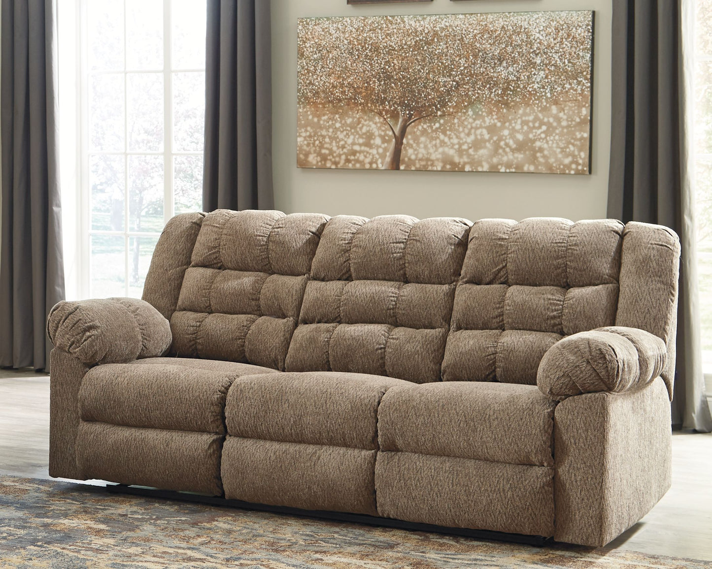 Workhorse - Cocoa - Reclining Sofa