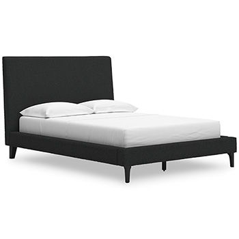 Cadmori - Upholstered Bed With Roll Slats