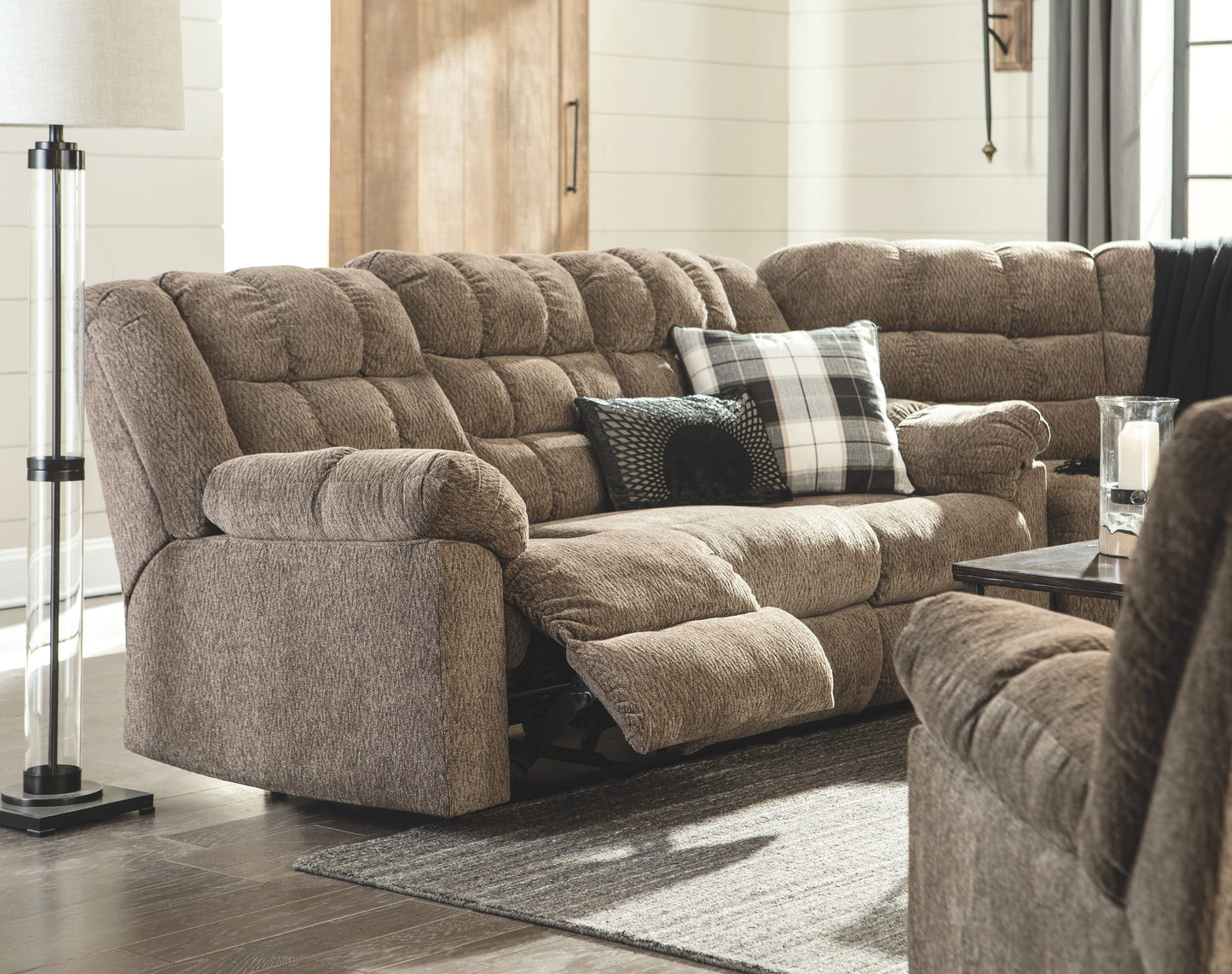 Workhorse - Cocoa - Reclining Sofa