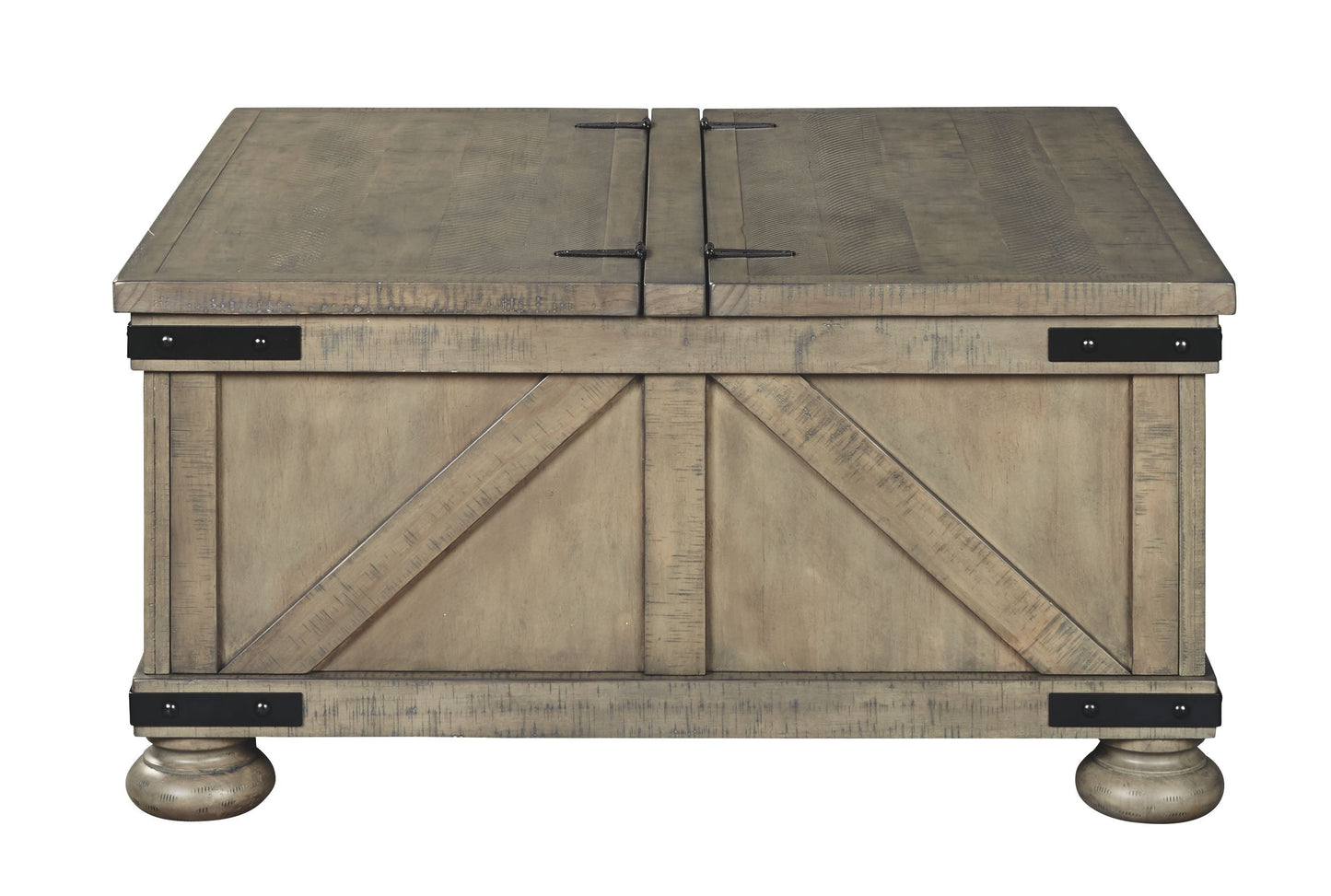 Aldwin - Gray - Cocktail Table With Storage - Square