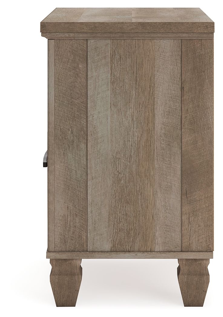Yarbeck - Sand - One Drawer Night Stand