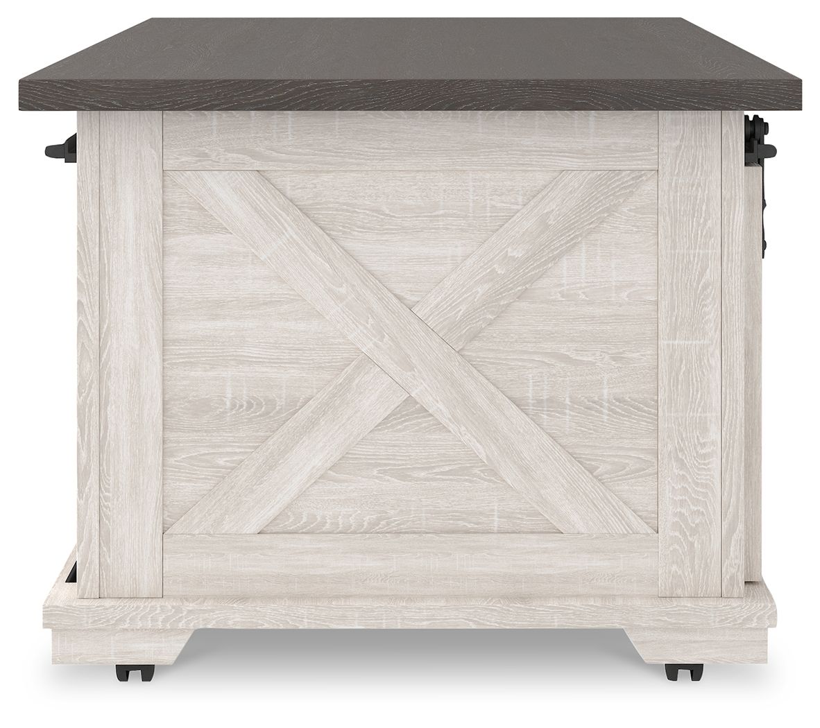 Dorrinson - White / Black / Gray - Rectangular Cocktail Table