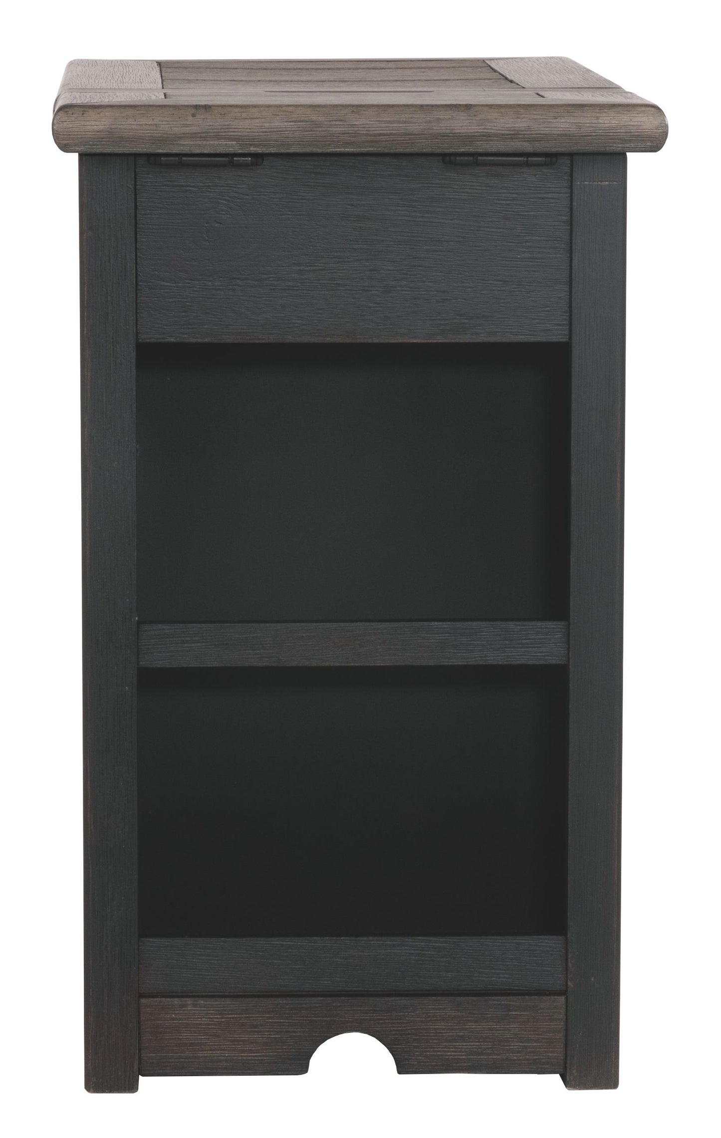 Tyler - Grayish Brown / Black - Chair Side End Table