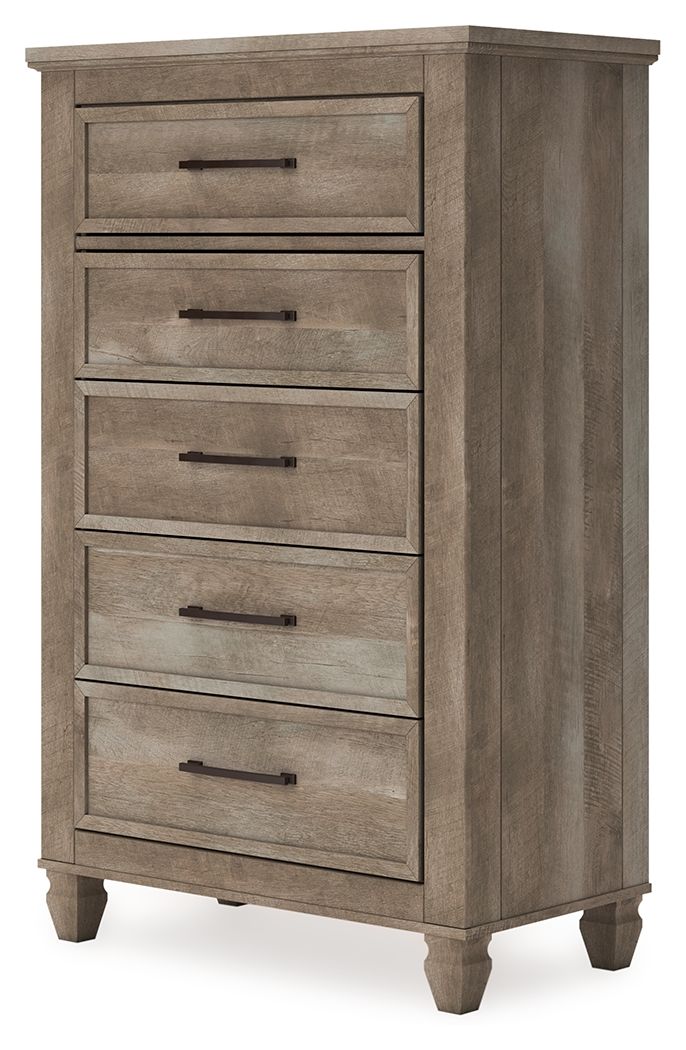 Yarbeck - Sand - Five Drawer Chest
