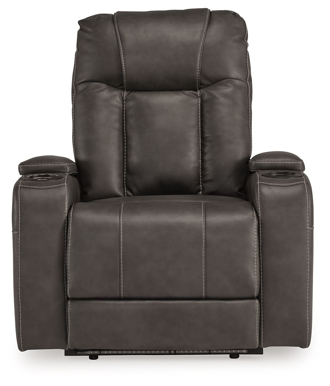 Feazada - Power Recliner With Adj Headrest