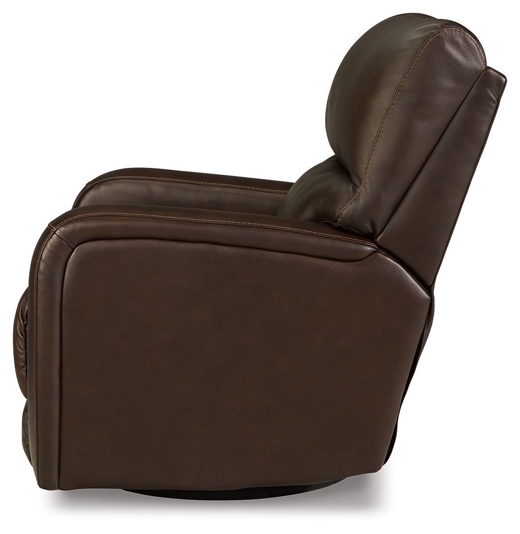 Emberla - Coffee - Swivel Glider Recliner