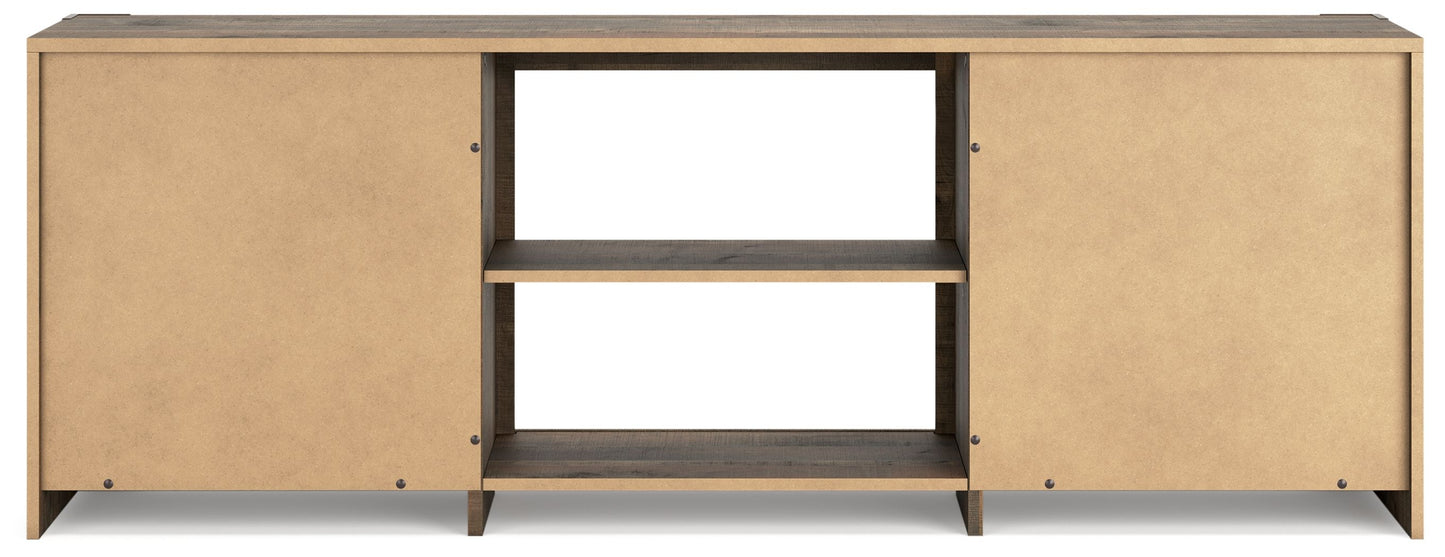 Trinell - Brown - 72" TV Stand W/Fireplace Option