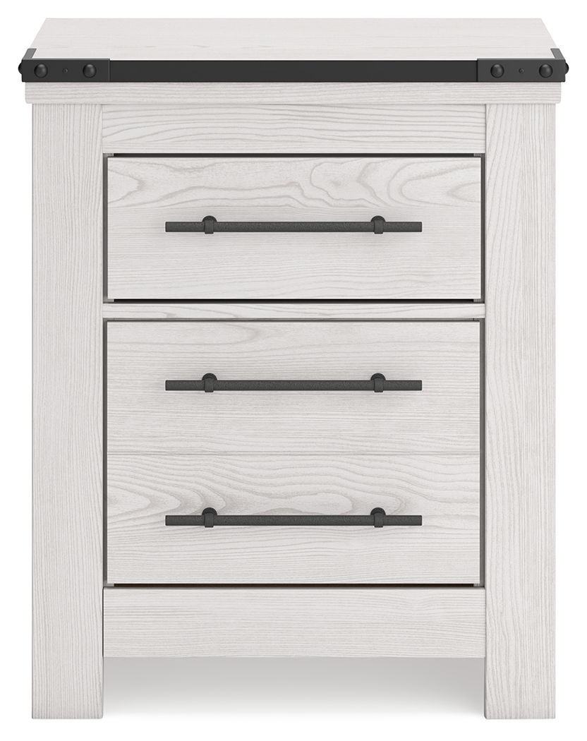 Schoenberg - White - Two Drawer Night Stand