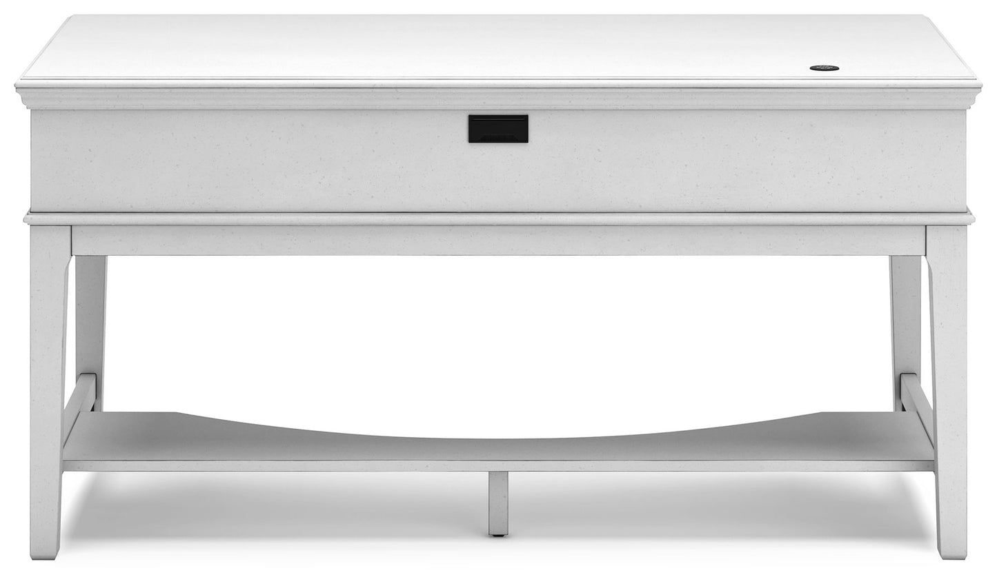 Kanwyn - Whitewash - Home Office Storage Leg Desk