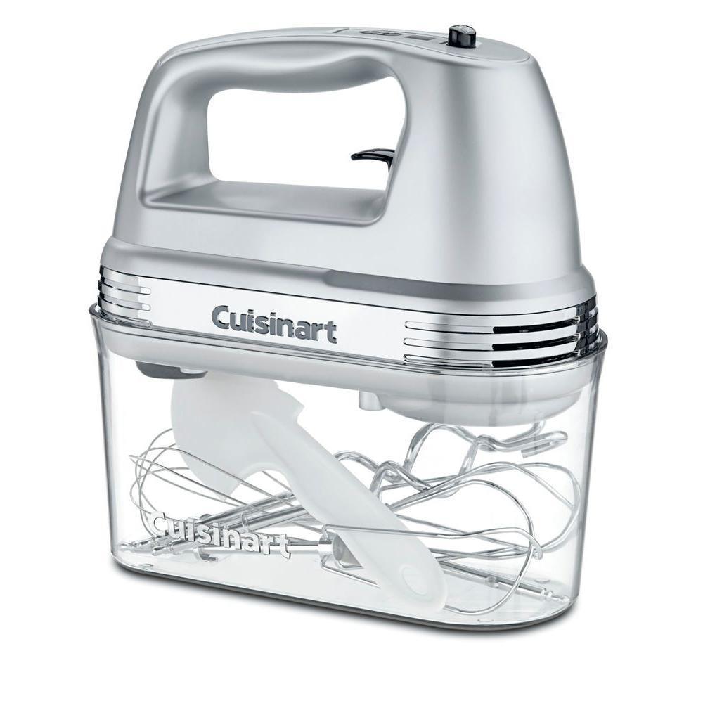 Cuisinart - Hand Mixer With Case - Brushed Chrome