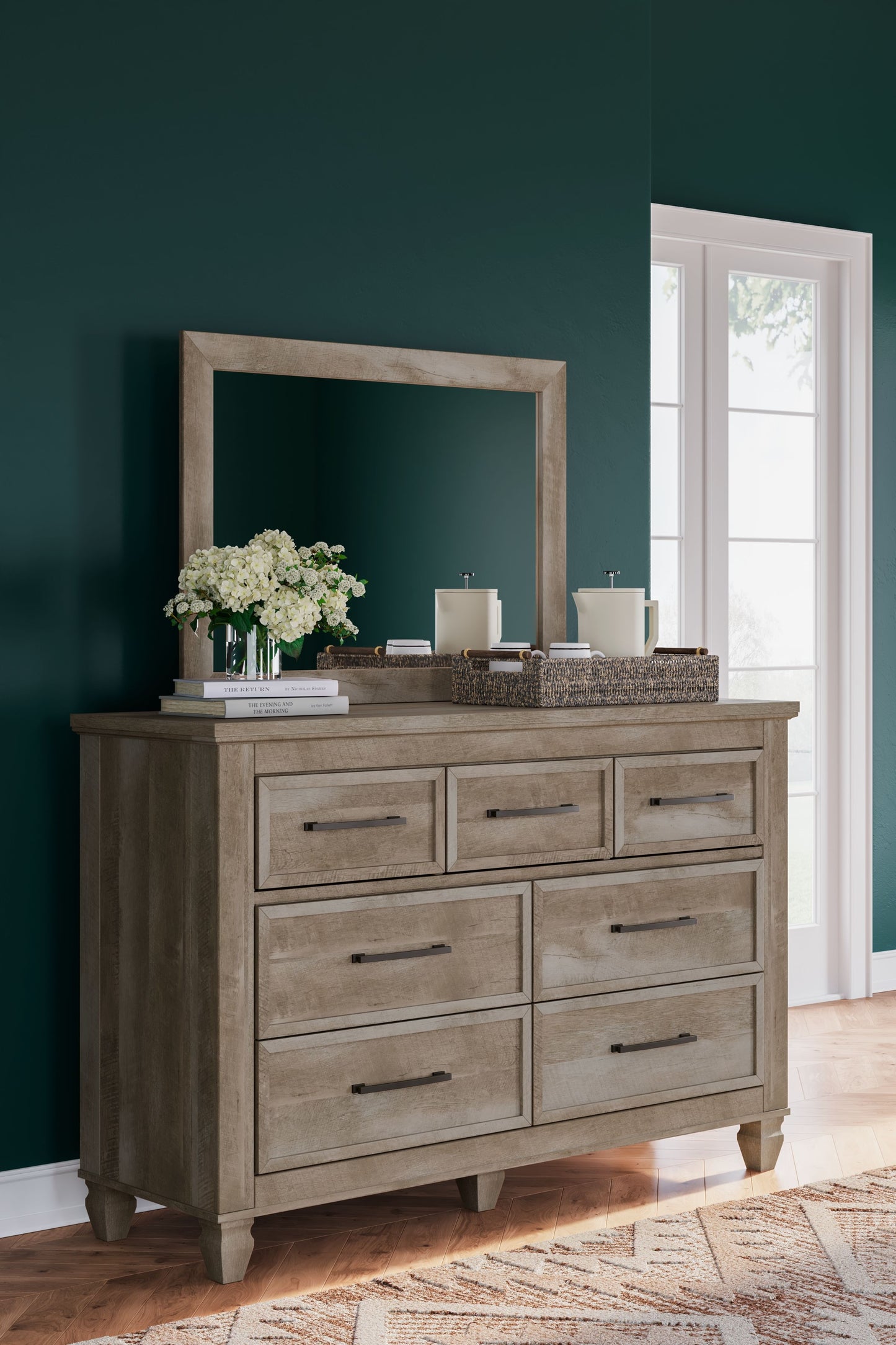 Yarbeck - Sand - Dresser And Mirror