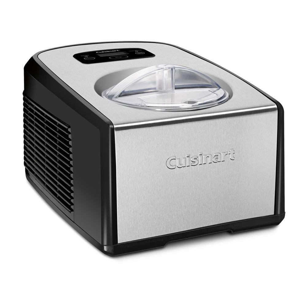 Cuisinart - SS Ice Cream And Gelato Maker Compressor - Pearl Silver