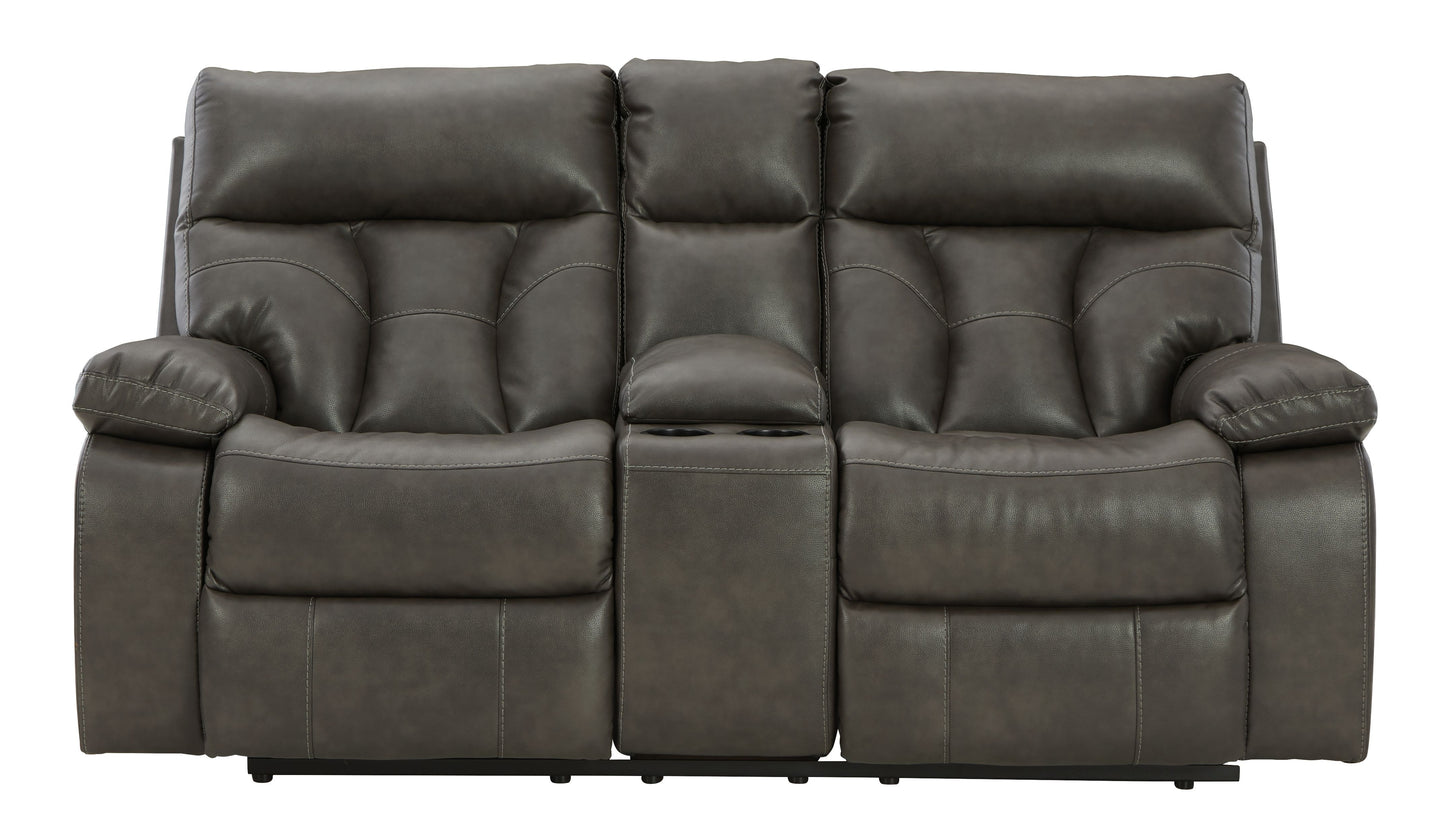 Willamen - Quarry - Dbl Rec Loveseat W/Console