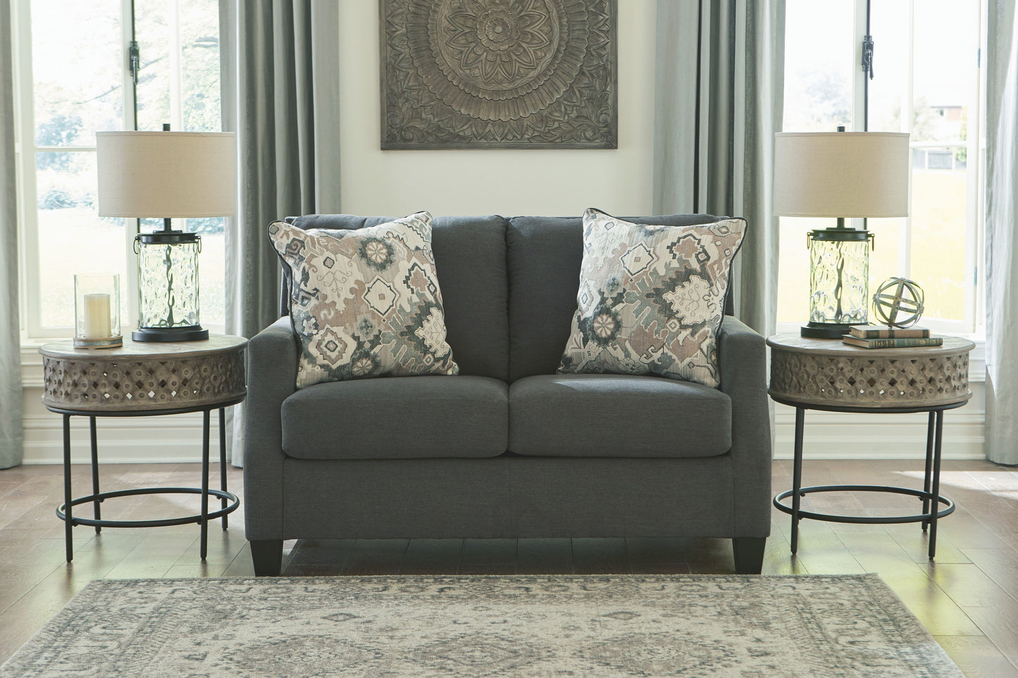 Bayonne - Gray Dark - Loveseat