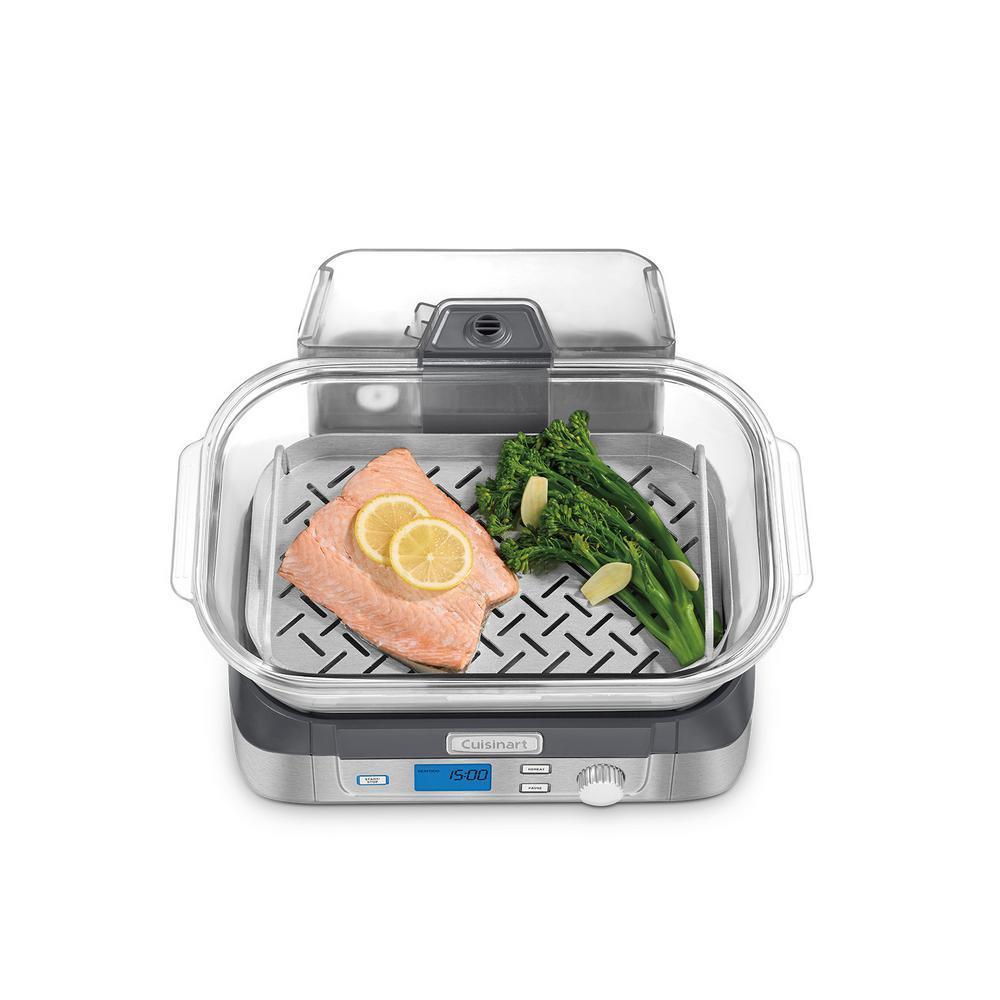 Cuisinart - Cookfresh Digital Glass Steamer - Pearl Silver