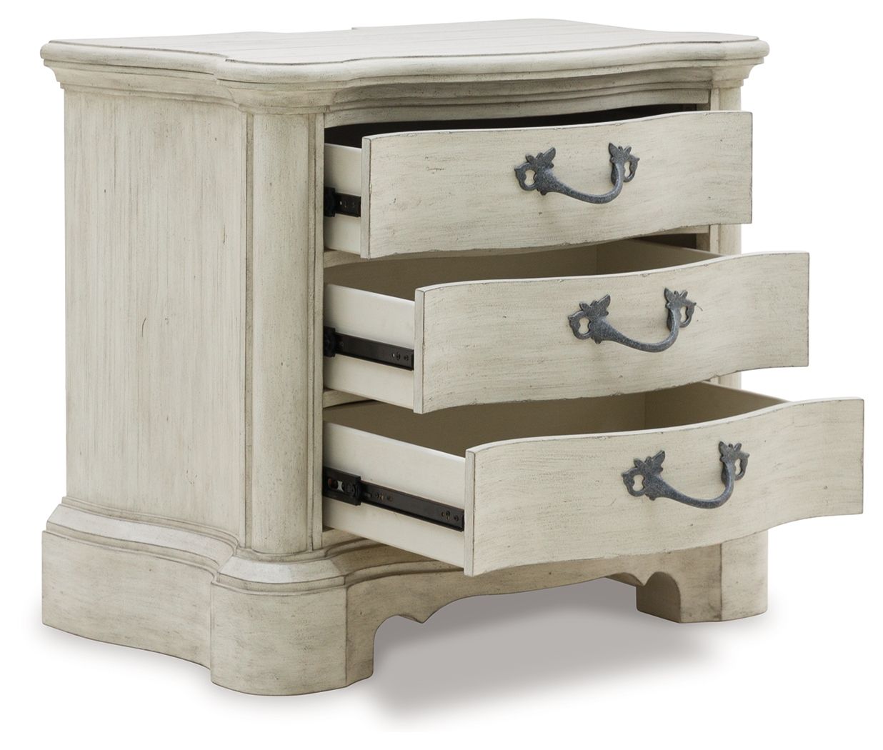 Arlendyne - Antique White - Three Drawer Night Stand