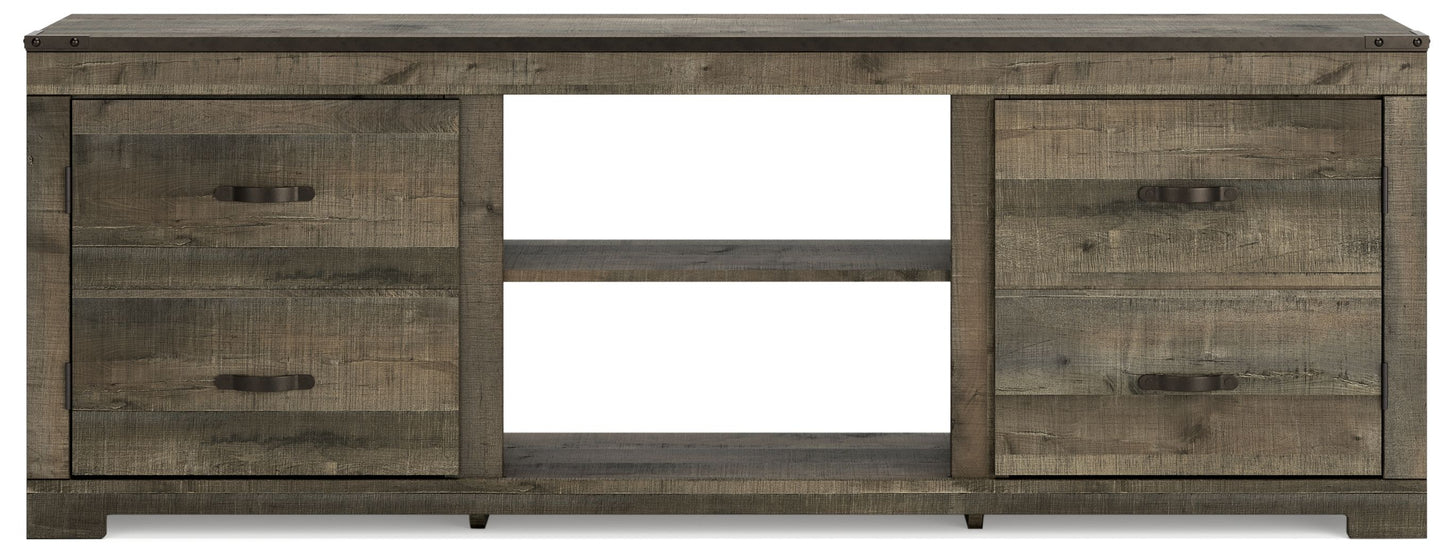 Trinell - Brown - 72" TV Stand W/Fireplace Option