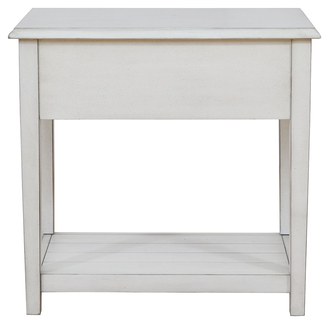 Kanwyn - Whitewash - Rectangular End Table