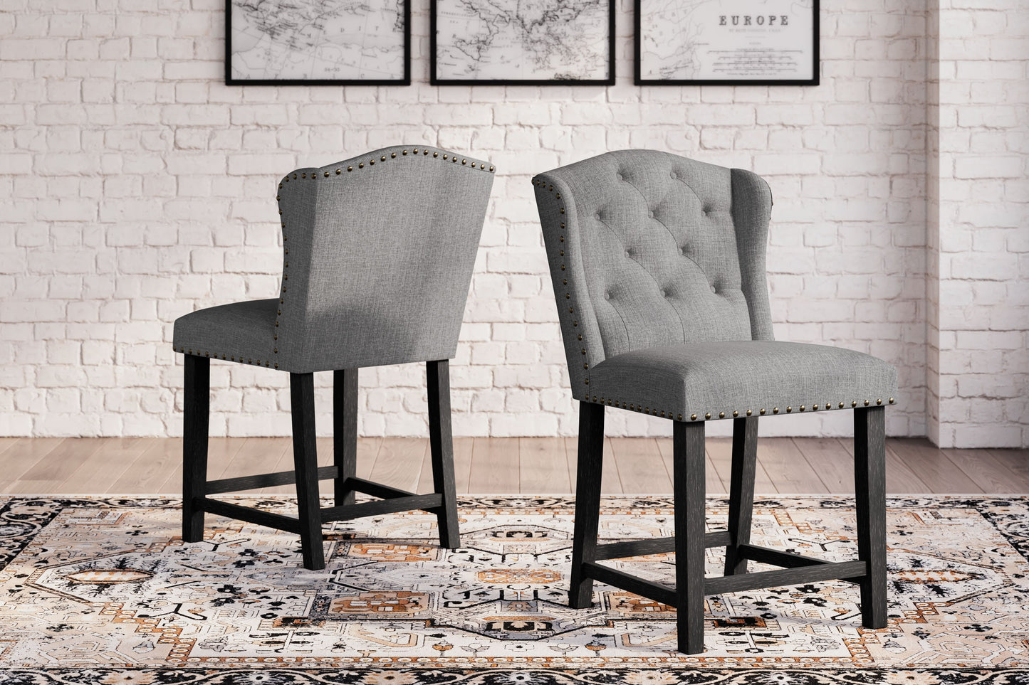 Jeanette - Upholstered Barstool (Set of 2)