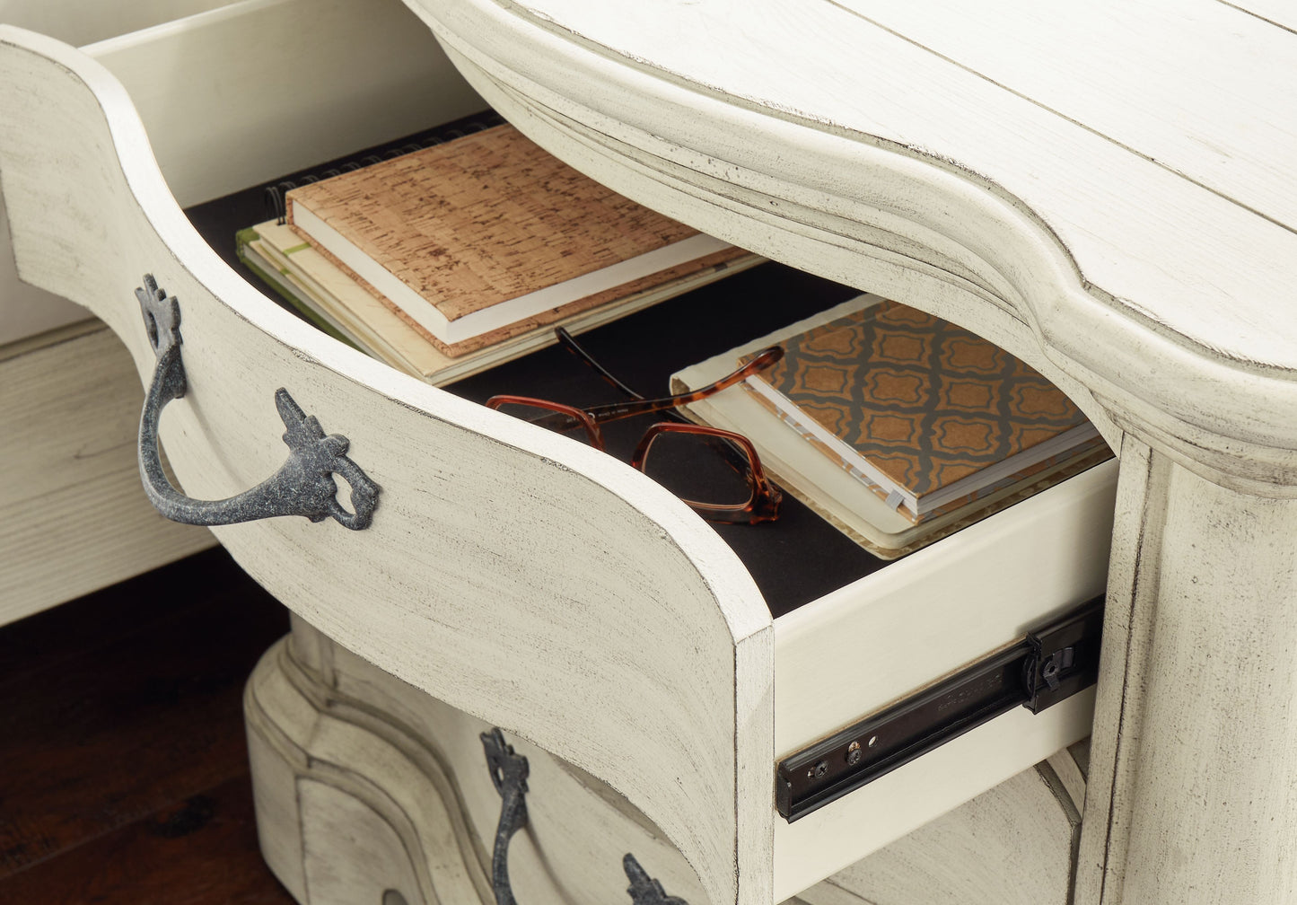 Arlendyne - Antique White - Three Drawer Night Stand