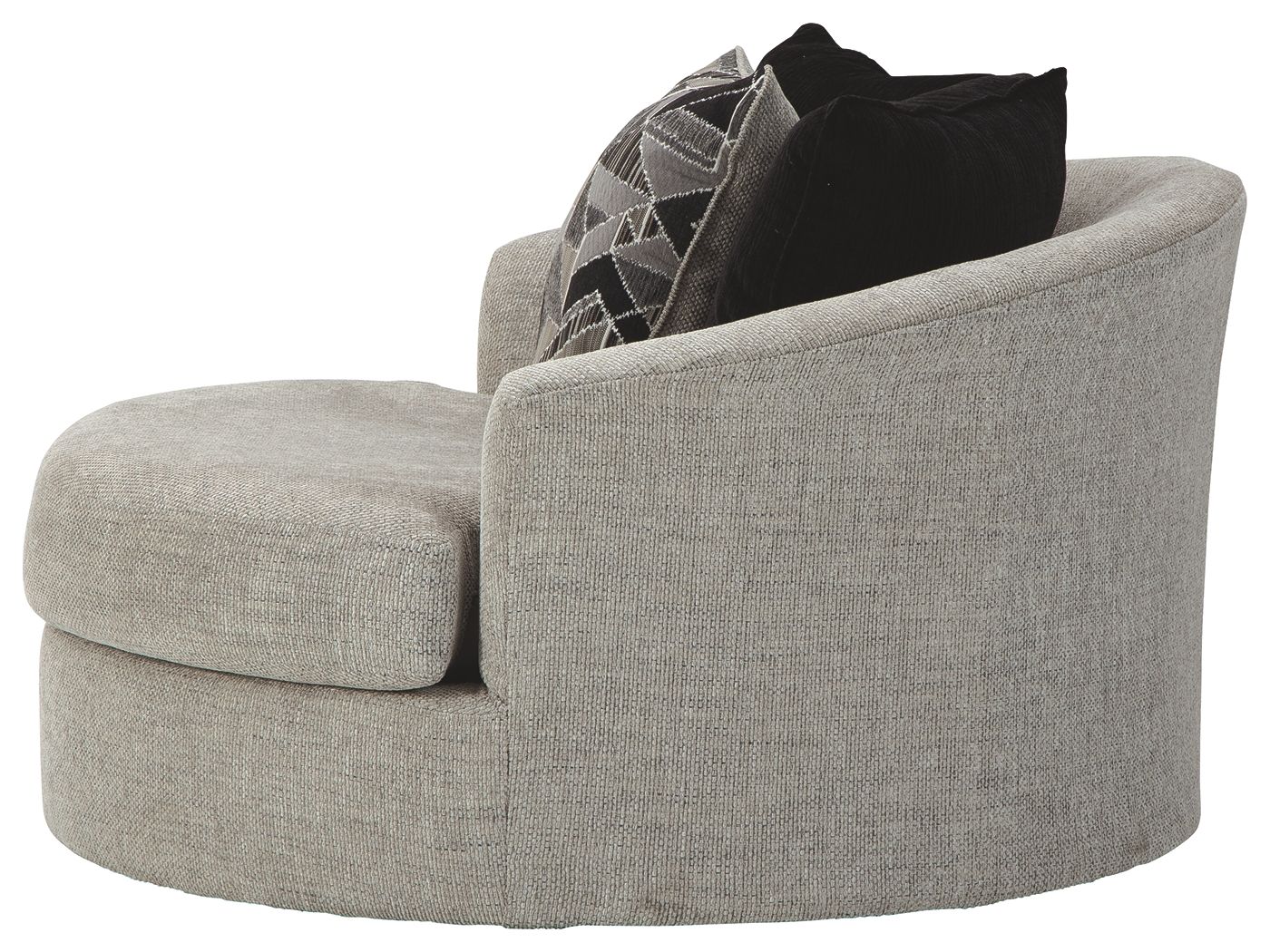 Megginson - Storm - Oversized Round Swivel Chair