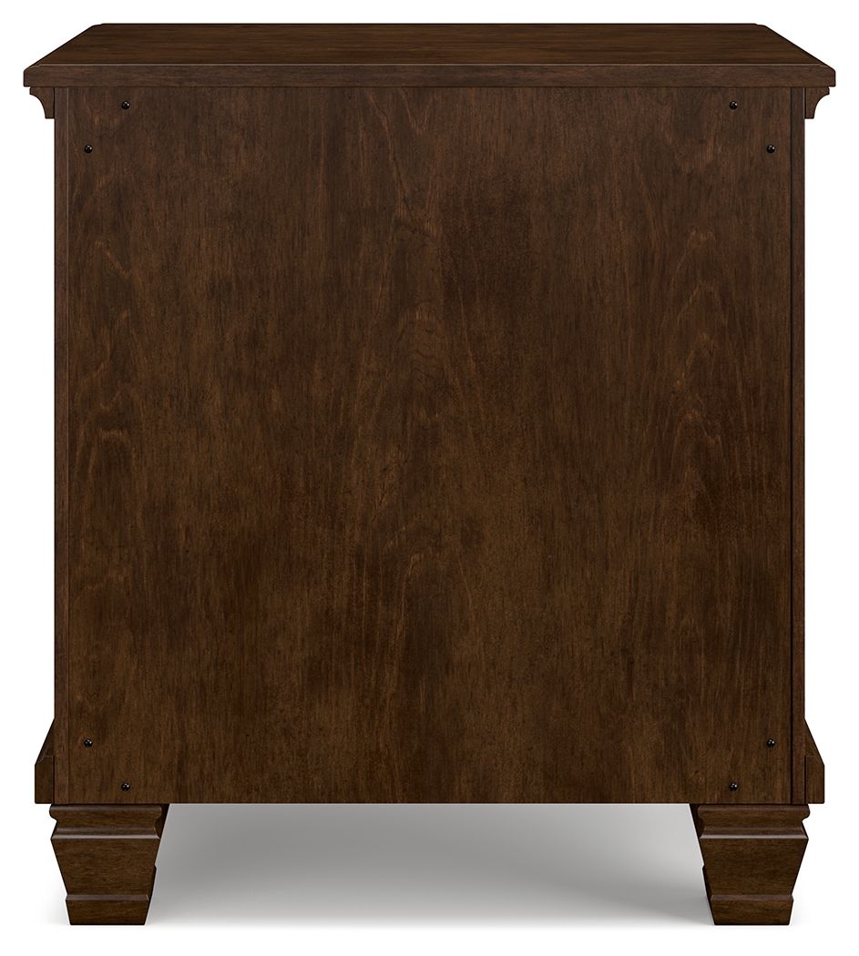 Danabrin - Brown - Two Drawer Nightstand