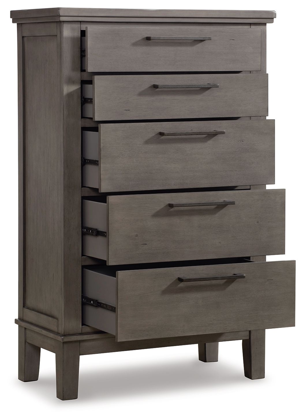 Hallanden - Gray - Five Drawer Chest