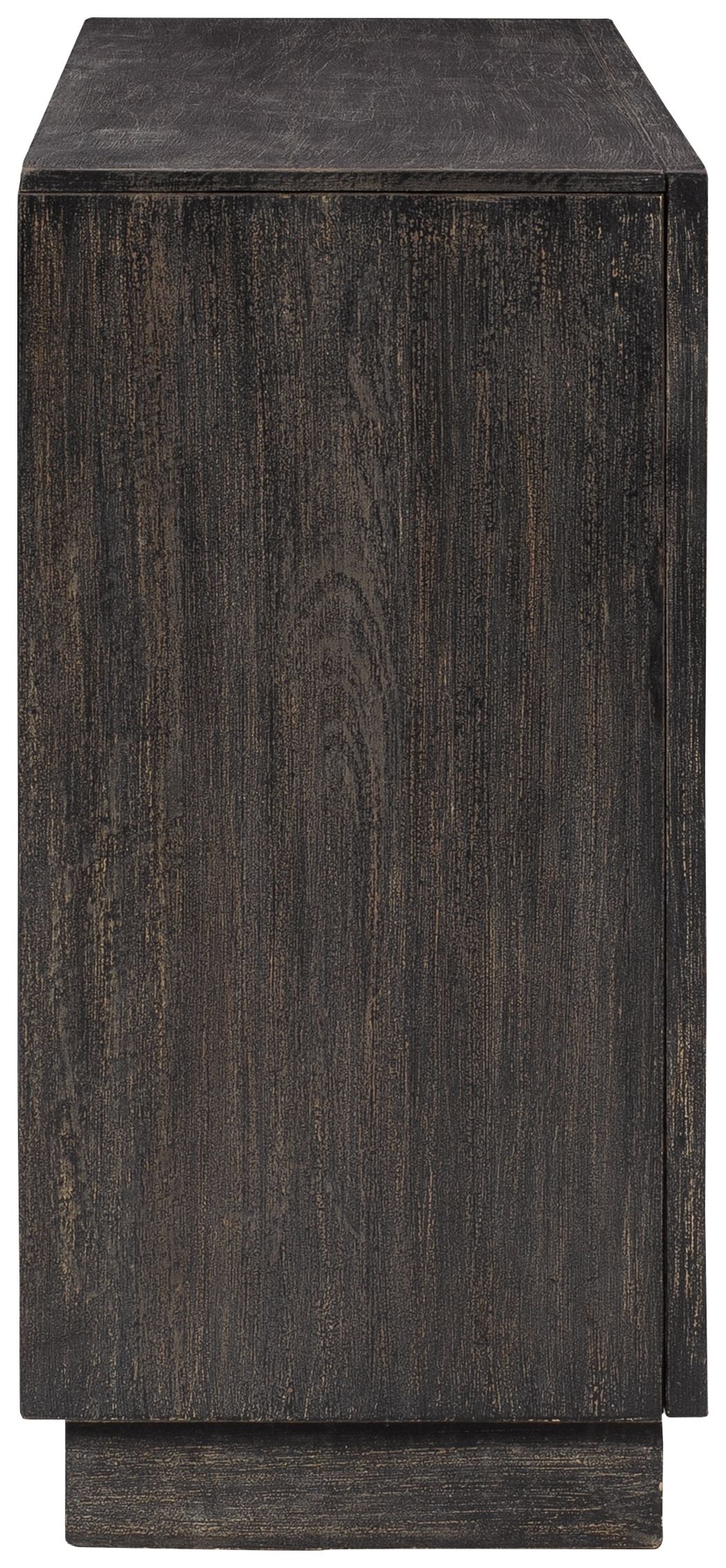 Roseworth - Distressed Black - Accent Cabinet