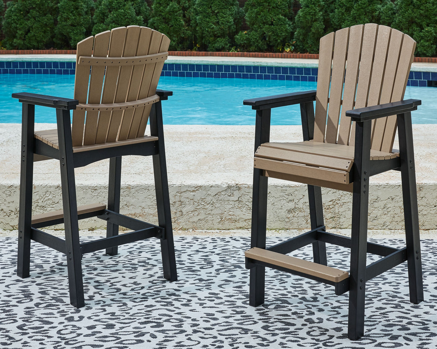 Fairen Trail - Black / Driftwood - 5 Pc. - Dining Set With 4 Chairs