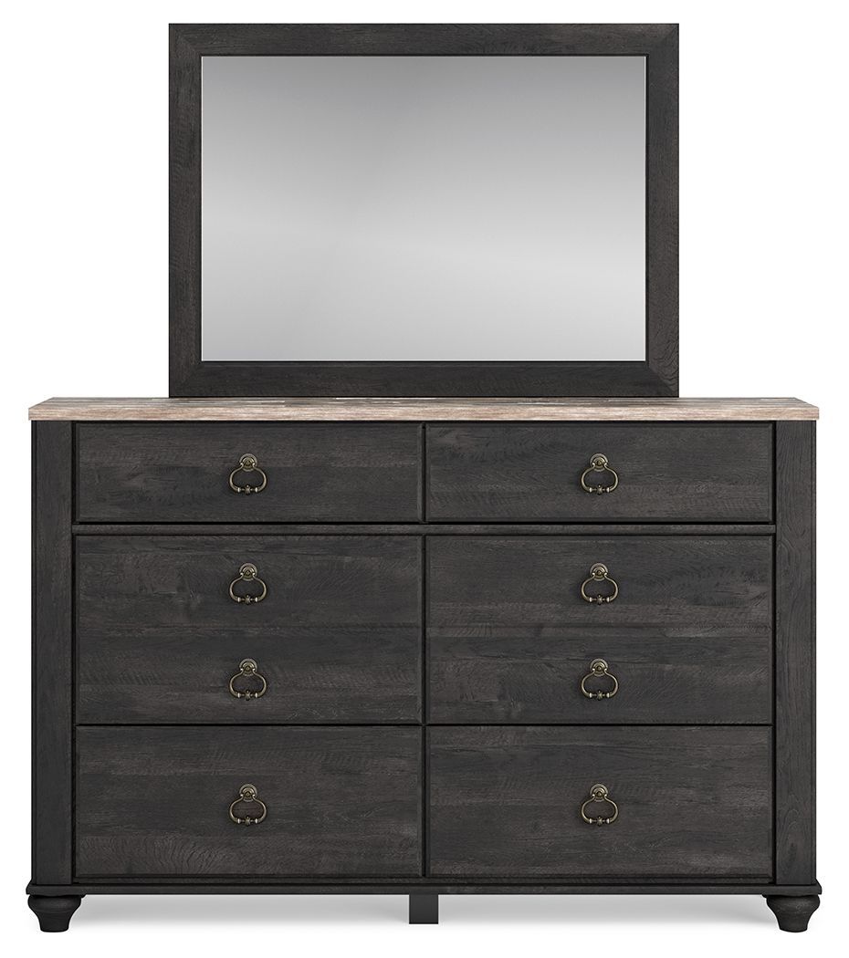 Nanforth - Two-tone - Dresser And Mirror