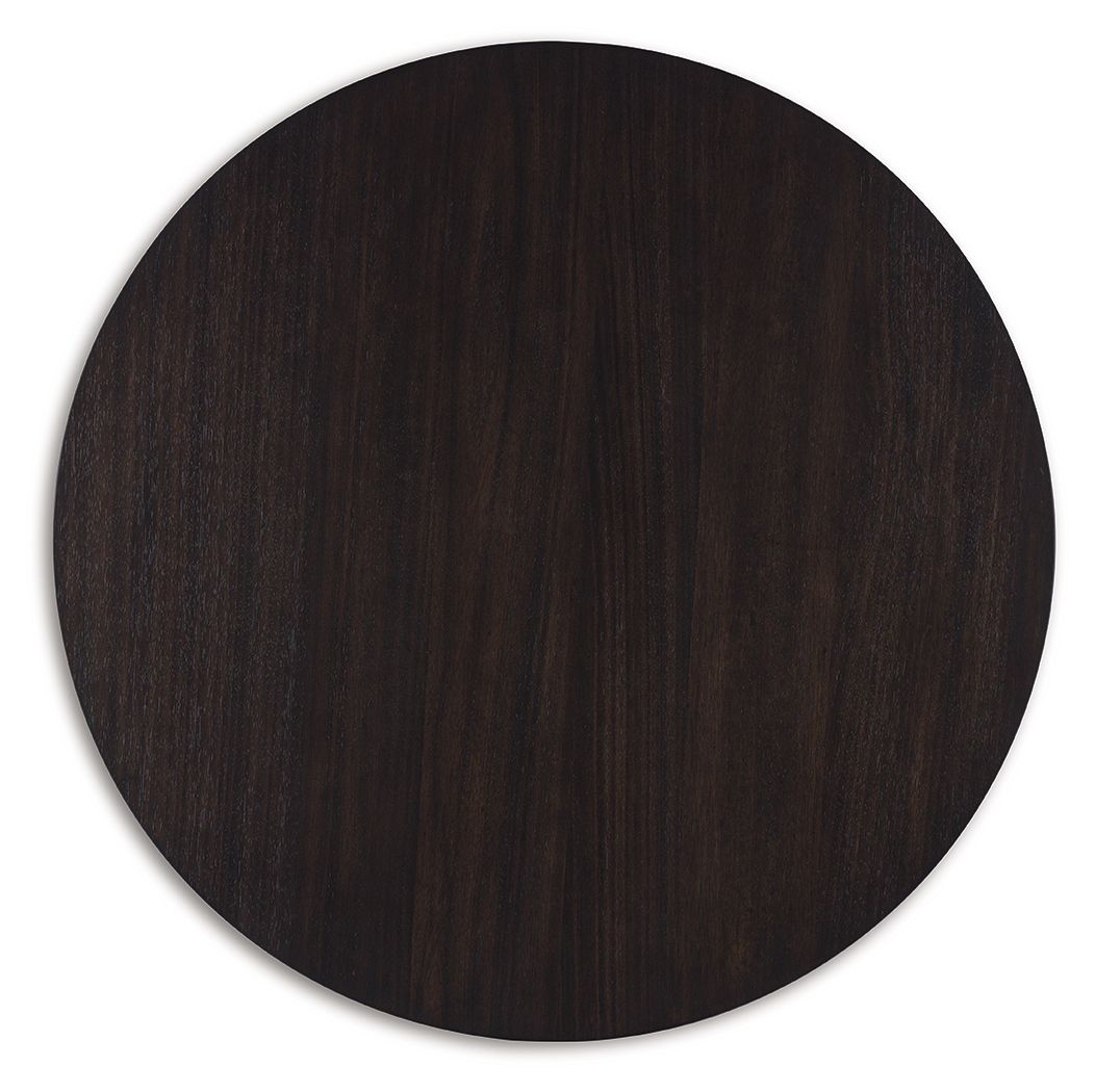 Chasinfield - Dark Brown - Round End Table