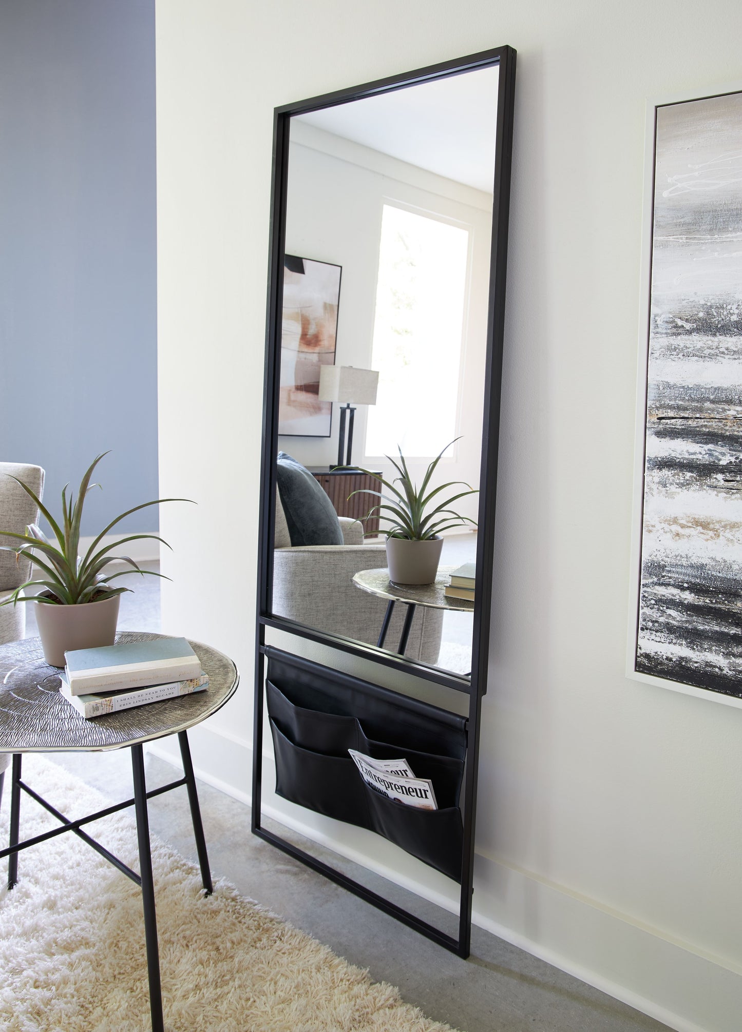 Floxville - Black - Floor Mirror
