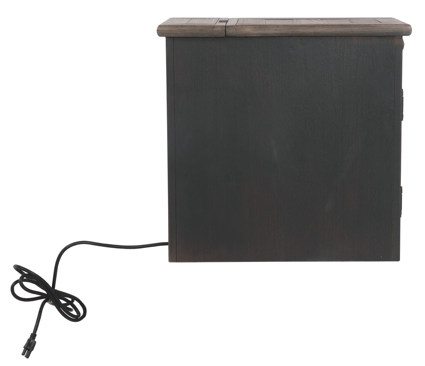 Tyler - Grayish Brown / Black - Chair Side End Table