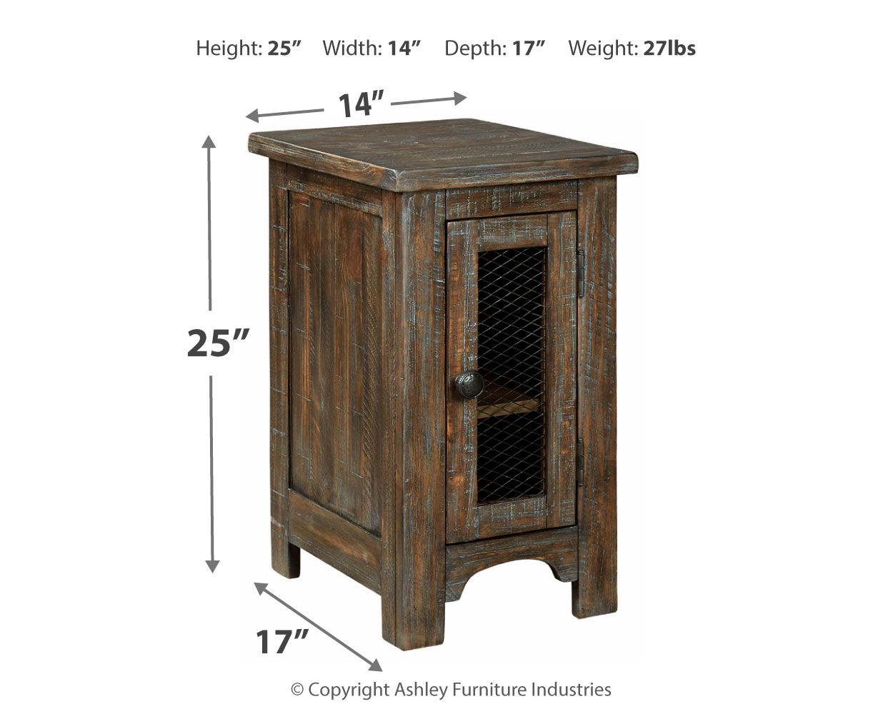 Danell - Brown - Chair Side End Table