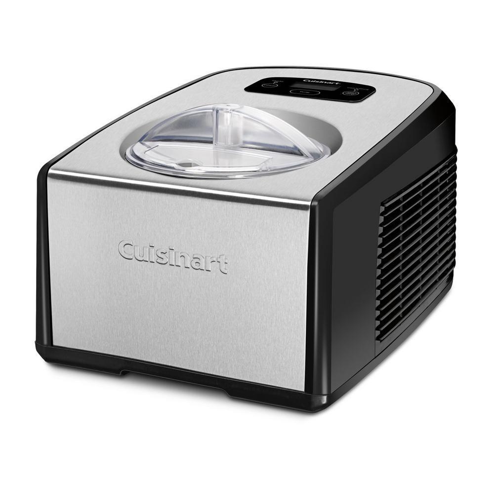Cuisinart - SS Ice Cream And Gelato Maker Compressor - Pearl Silver