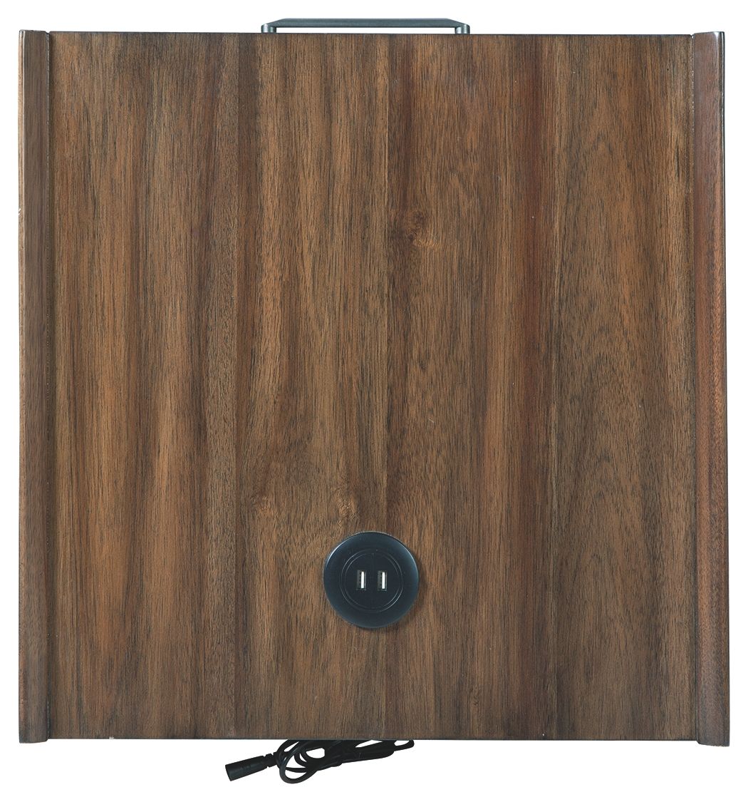 Calmoni - Brown - Square End Table