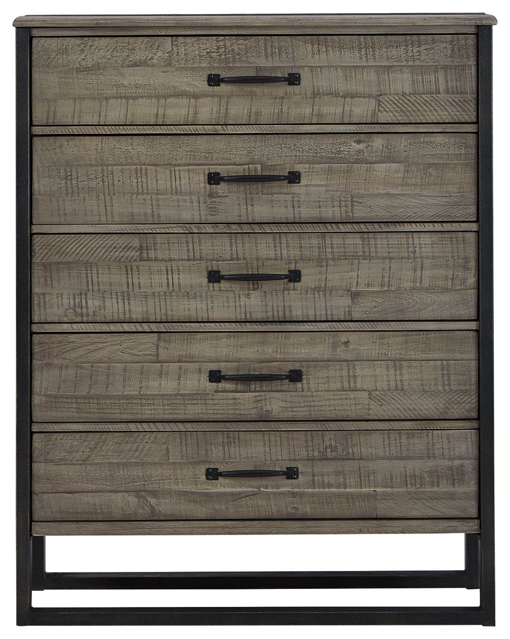 Brennagan - Gray - Five Drawer Chest