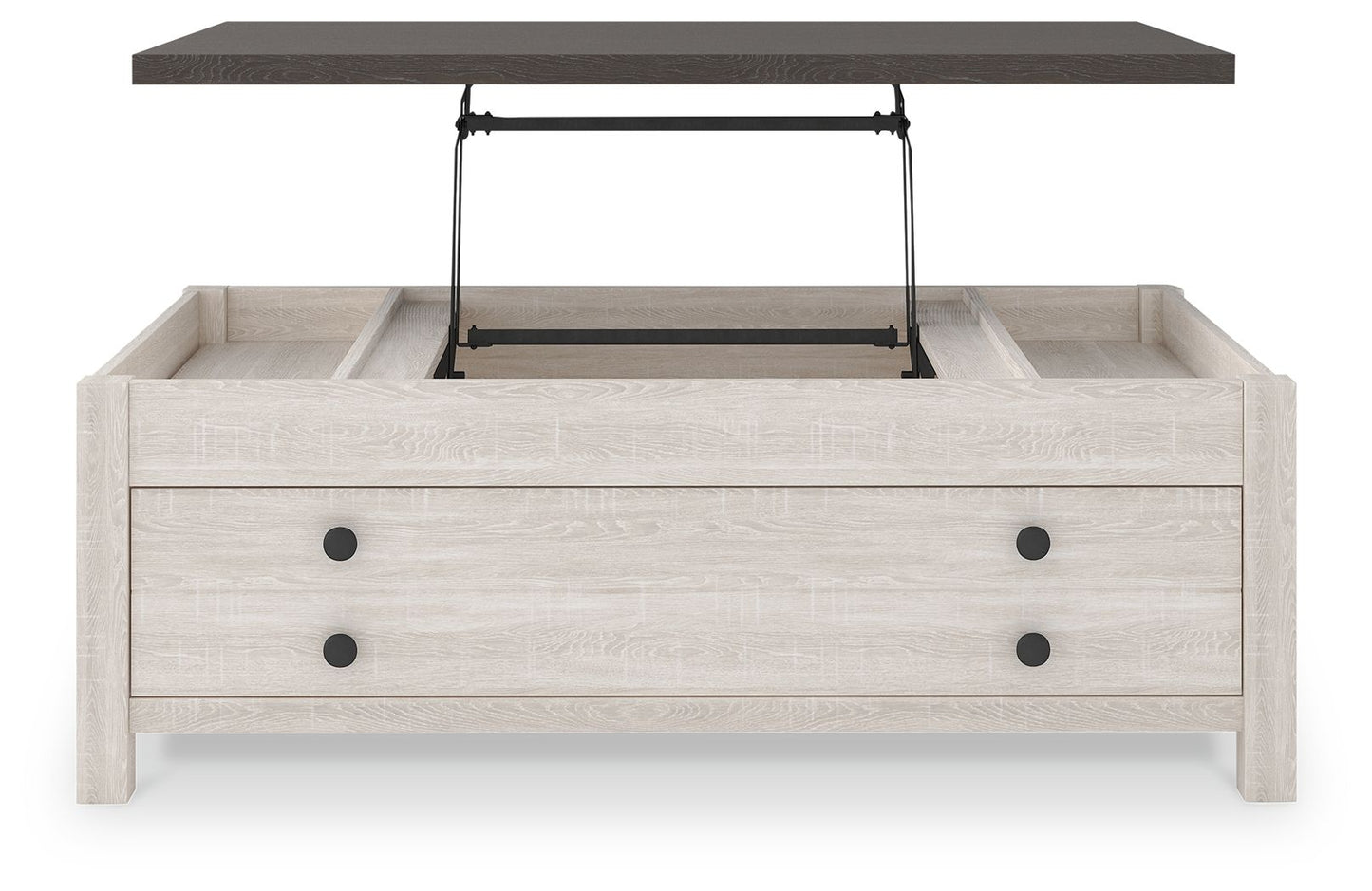 Dorrinson - White / Black / Gray - Lift Top Cocktail Table