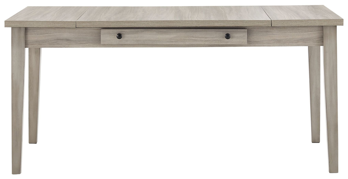 Parellen - Gray - Rectangular Dining Room Table With Storage