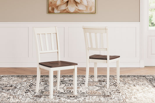 Whitesburg - Brown / Cottage White - Dining Room Side Chair (Set of 2)