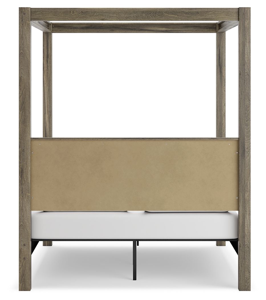 Shallifer - Brown - Queen Canopy Bed