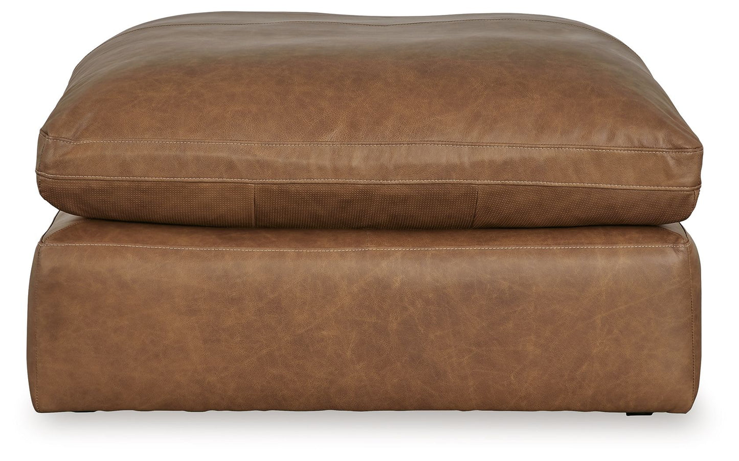 Emilia - Caramel - 3 Pc. - 2-Piece Sectional Loveseat, Ottoman