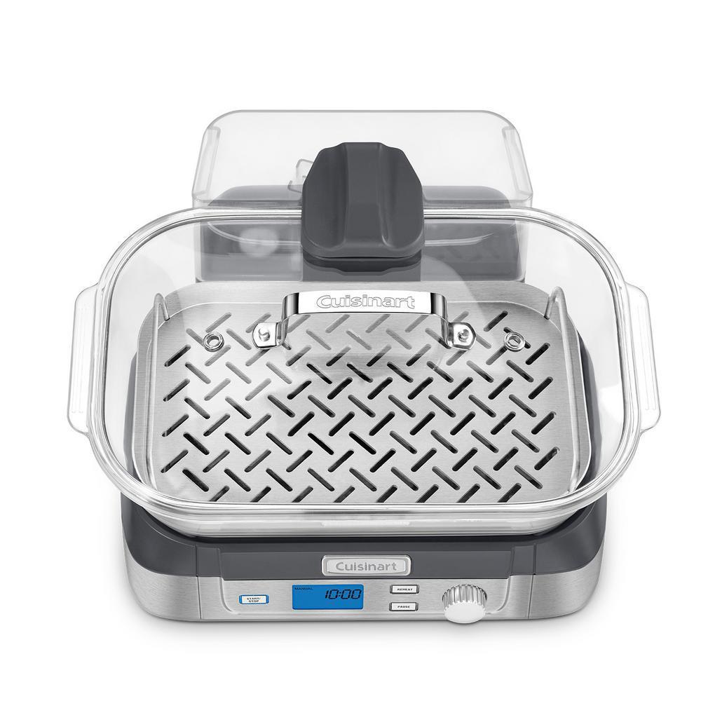 Cuisinart - Cookfresh Digital Glass Steamer - Pearl Silver