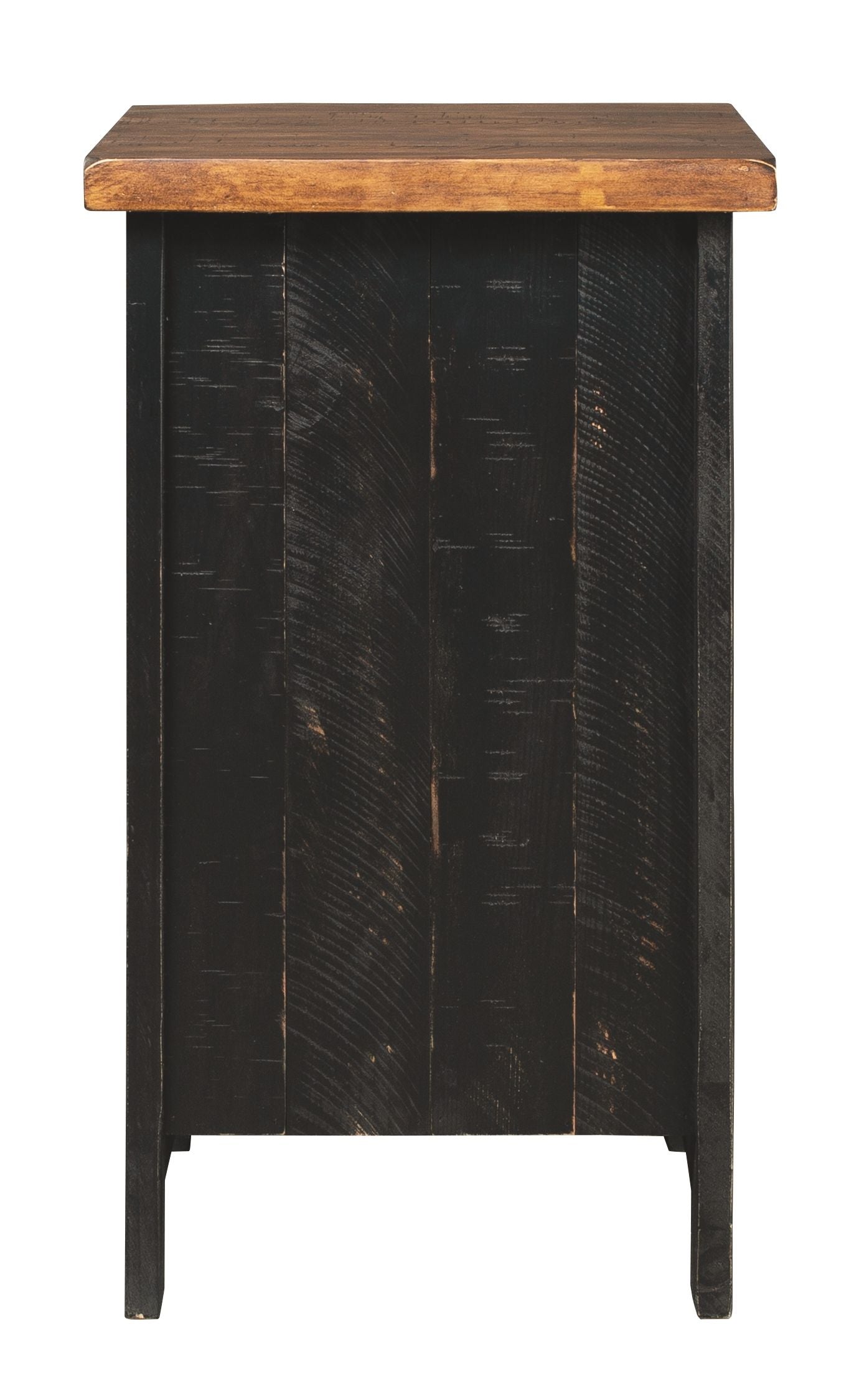 Valebeck - Black / Brown - Chair Side End Table