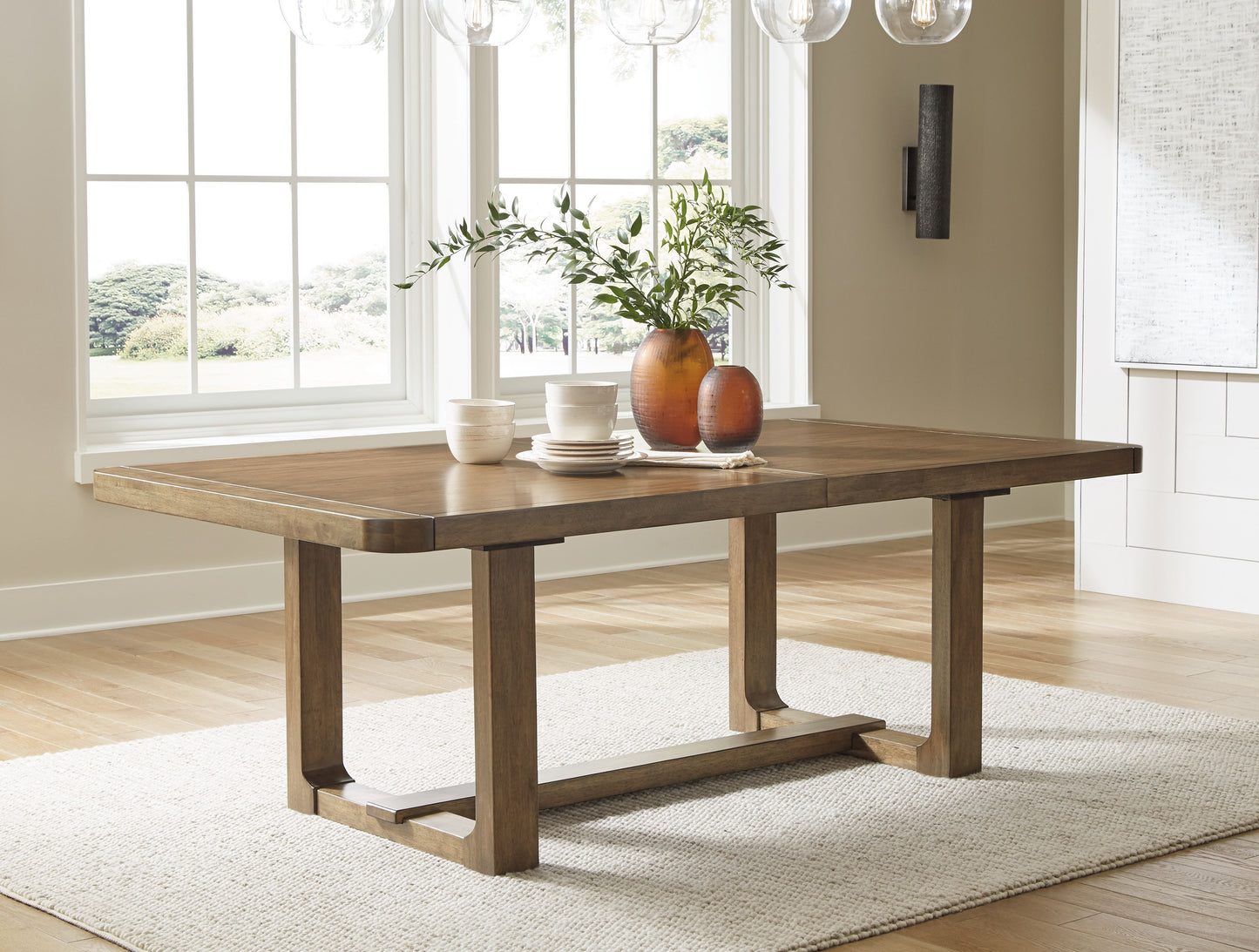 Cabalynn - Light Brown - Rectangular Dining Room Extension Table