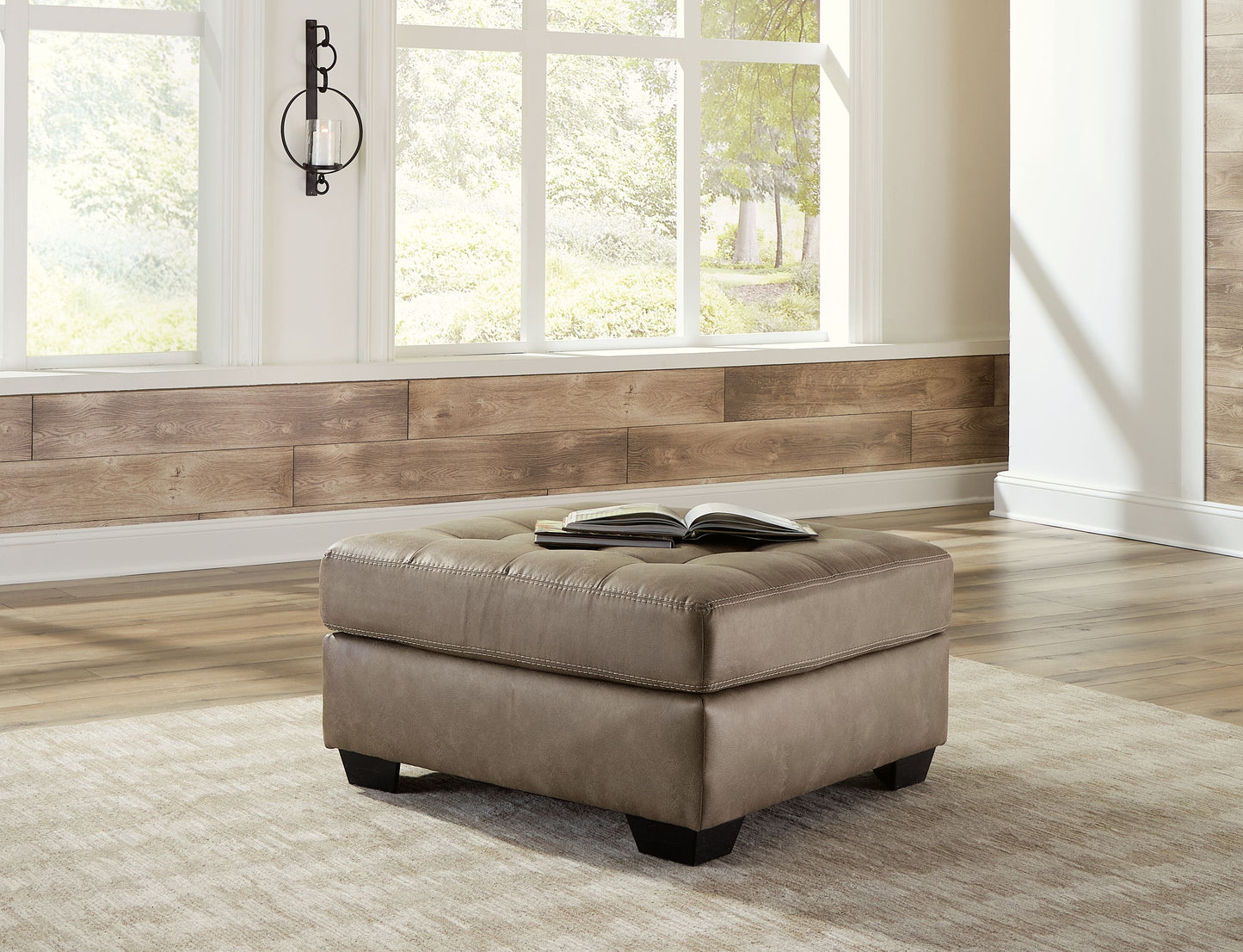 Keskin - Sand - Oversized Accent Ottoman