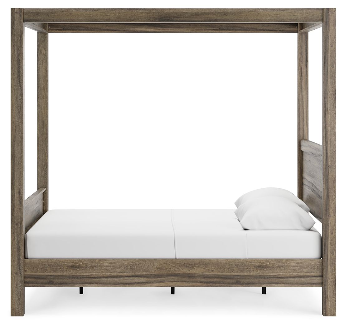 Shallifer - Brown - Queen Canopy Bed