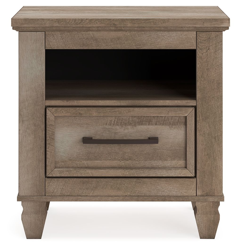 Yarbeck - Sand - One Drawer Night Stand